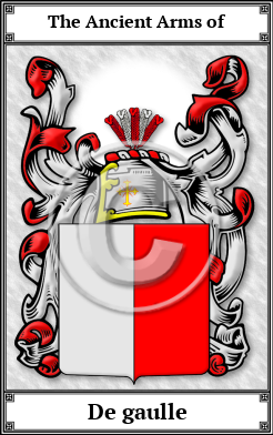 De gaulle Family Crest Download (JPG)  Book Plated - 150 DPI